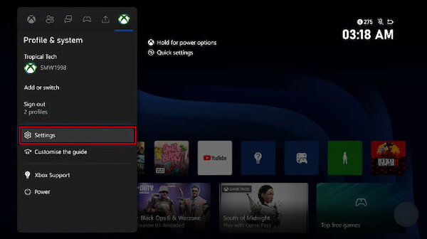 Access Profile And Settings