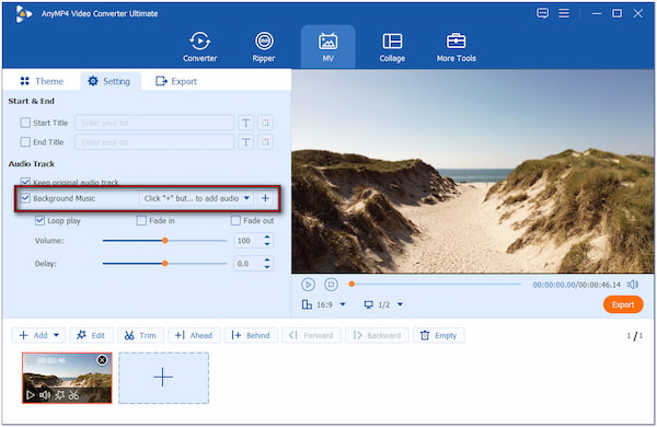 Add Background Music
