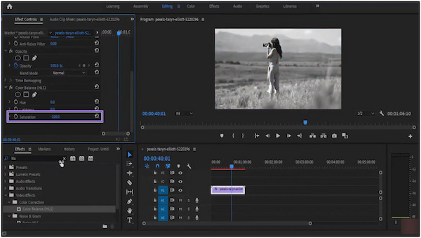 Adobe Premiere Pro Saturation
