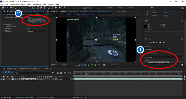 After Effects Upscale