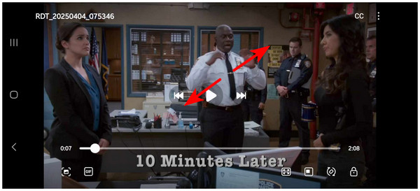 Android Pinch Out Command