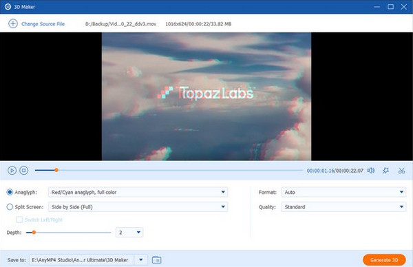 Anymp4 3d SBS Converter