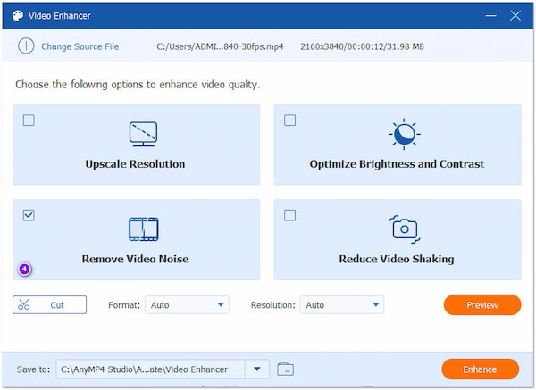 AnyMP4 Background Noise Remover Remove