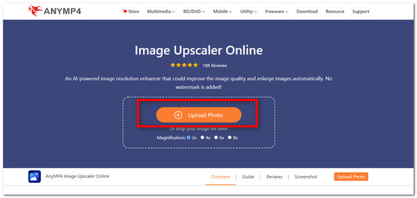 AnyMP4 Image Resolution Upload Photo