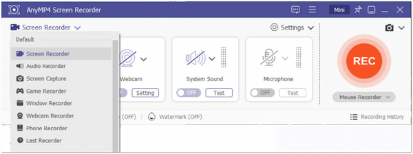 Anymp4 Screen Recorder
