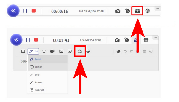 Anymp4 Screen Recorder Magnifier Mode