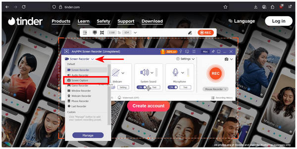 Anymp4 Screen Recorder Screen Capture