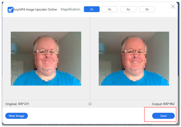 AnyMP4 Unpixelate Image Select Save
