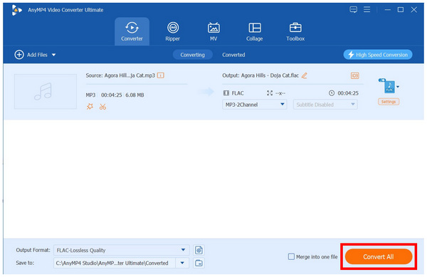 Anymp4 Video Converter Ultimate Convert