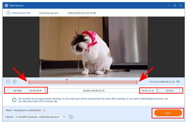 Anymp4 Video Converter Ultimate Export