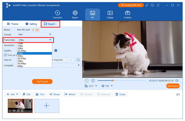 Anymp4 Video Converter Ultimate Mv Editor Frame Rate
