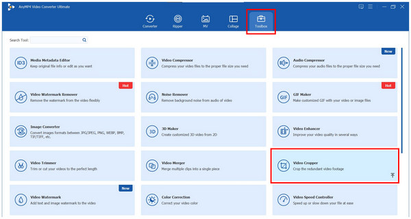 Anymp4 Video Converter Ultimate Toolbox Video Cropper