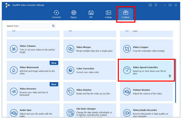 Anymp4 Video Converter Ultimate Video Speed Controller