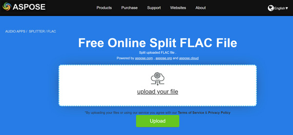 Aspose Flac Audio Splitter