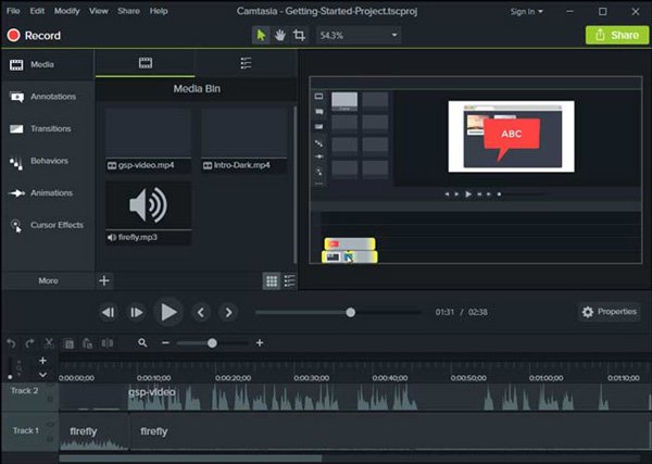 Camtasia Recording