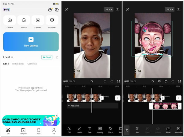 CapCut Change Face in Video