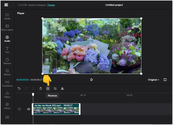 Capcut Online Video Editor Reverse