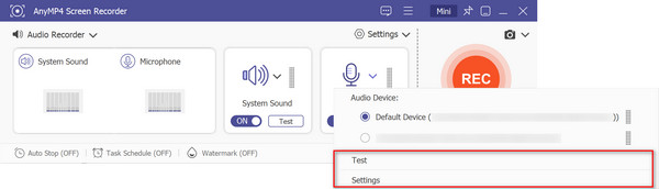 Change Mircrophone Source And Test