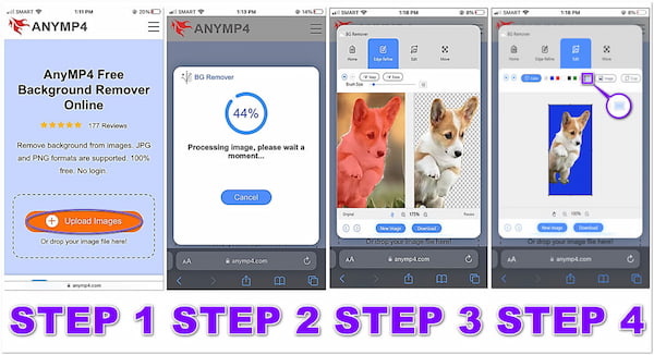 Change Picture Background on iPhone AnyMP4