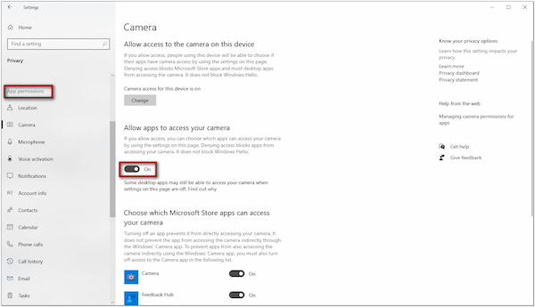 Check App Permissons