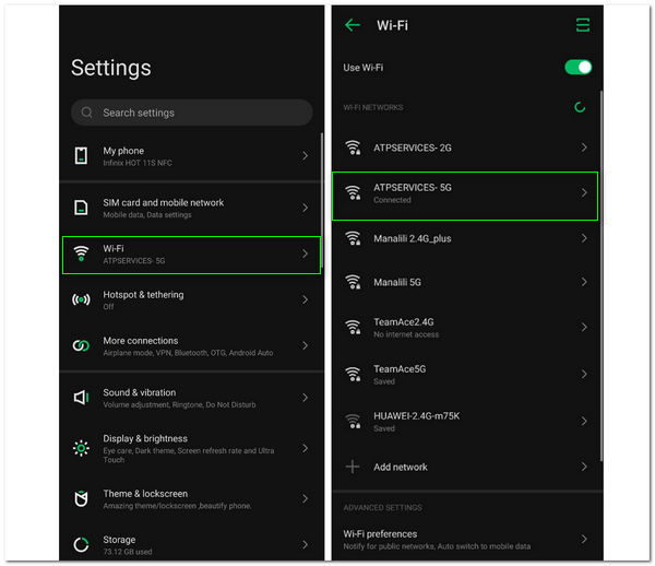 Check WiFi iOS Android