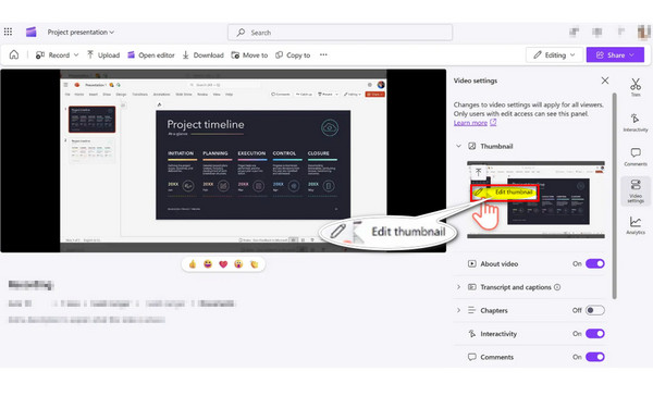 Clipchamp One Frame As Thumbnail