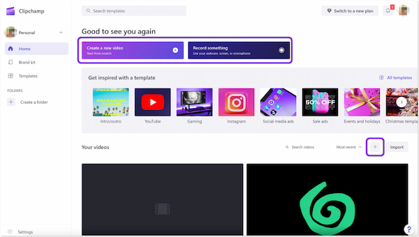 Clipchamp Video Editor Create