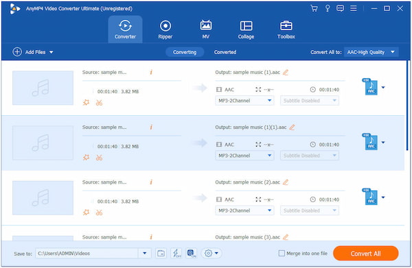 Convert All DTS to AAC