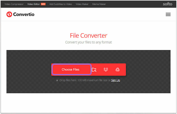 Convertio Online Choose File