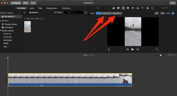 Crop Video iMovie Mac
