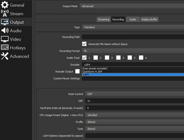 Edit Obs Kbps Encoder Settings
