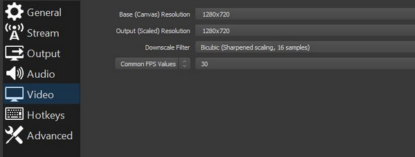 Edit Obs Resolution Fps Settings