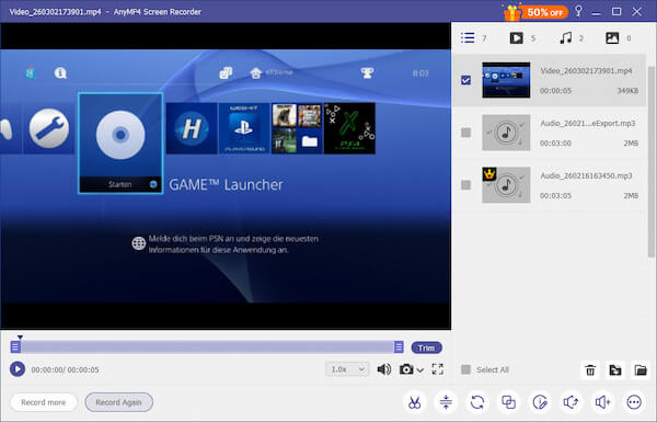 End And Edit Recording