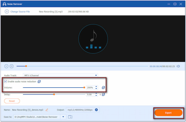 Export Enhanced Voice Memos