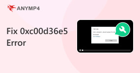 Fix 0XC00D36E5 Error