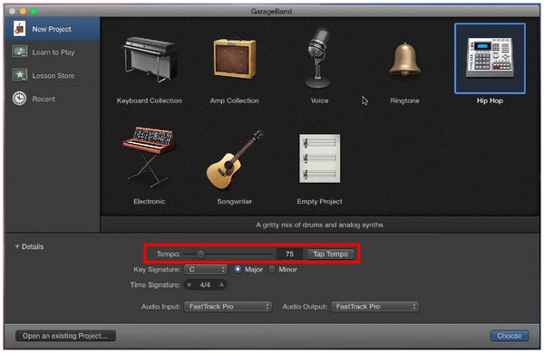 Garageband Adjust Tempo