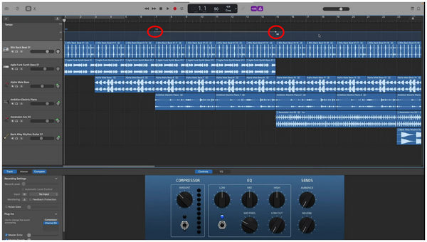 Garageband Tempo Point