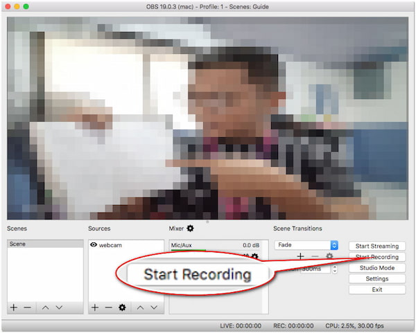 Hit Start Recording