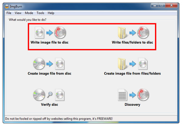 Imgburn Write To Disc