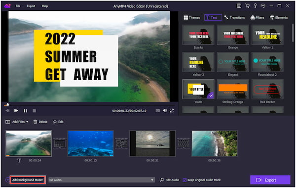 Incorporate Background Music