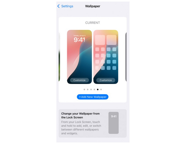IOS Wallpaper Setting