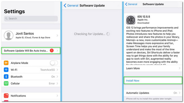 iPhone Update iOS Version