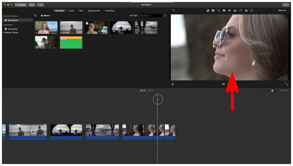 Mac iMovie Zoom Effect Added