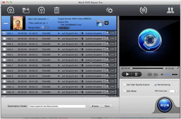 Macx Dvd Ripper Pro Features