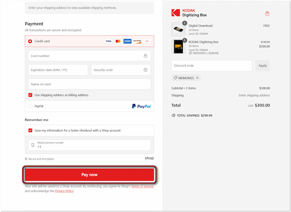 Make Payments For The Service