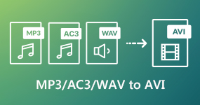 MP3 AC3 WAV to AVI