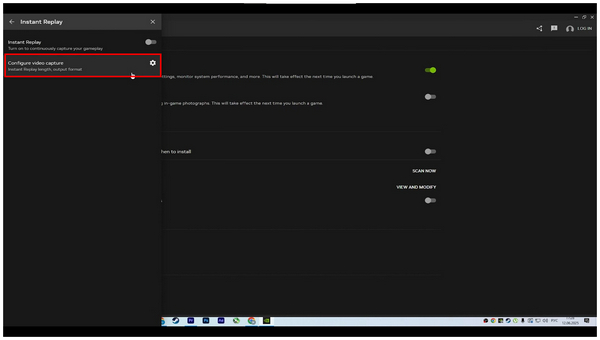 NVidia Configure Video Capture