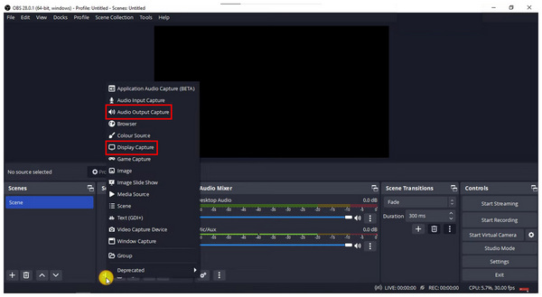 Obs Select Display Capture