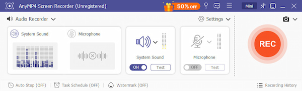 Open Audio Recorder Mode