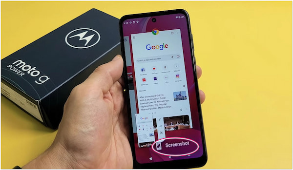 Press Power Button and Touch Method